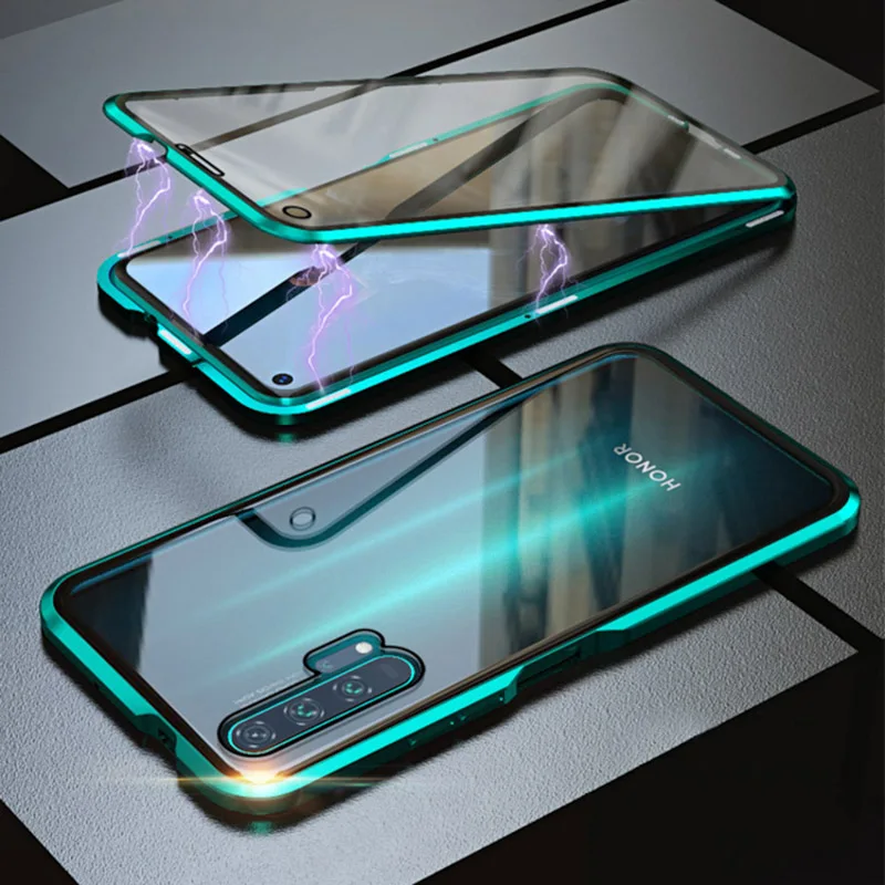 Магнитный чехол для Huawei Honor 10 Lite 20 30 Pro Plus 10i 8X 9X 9C 20i 20S X10 двойное стекло | Мобильные