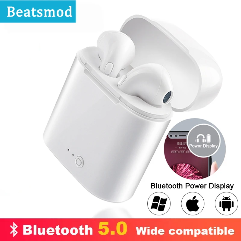

i7s TWS Wireless Headphones Bluetooth Earphone I7 5.0 Sport Stereo Earbud Headset with Charging Box for iPhone Xiaomi Huawei LG