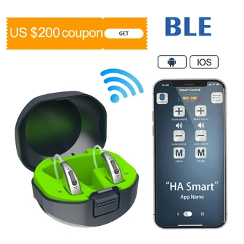 

Soroya Rechargeable Digital Hearing Aids Bluetooth Mini OE Ear Sound Amplifier Enhancer Wireless Hearing Aids Ear Care