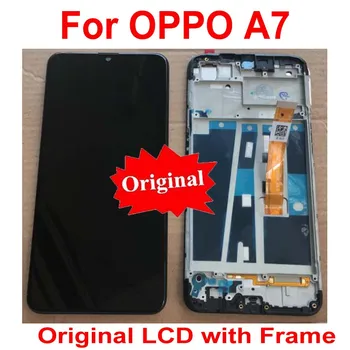 

Original Best Working Full LCD Display Touch Screen Digitizer Assembly with Frame For OPPO A7 AX7 Mobile Sensor Replacement