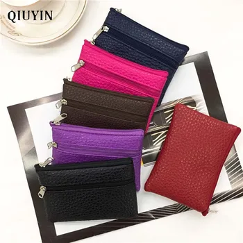 

Designer Korean Mini Wallet Cute Purse Women's/female Wallet Money/coins Purse Short Bag Thin Bag Leather Wallet Zipper Purse