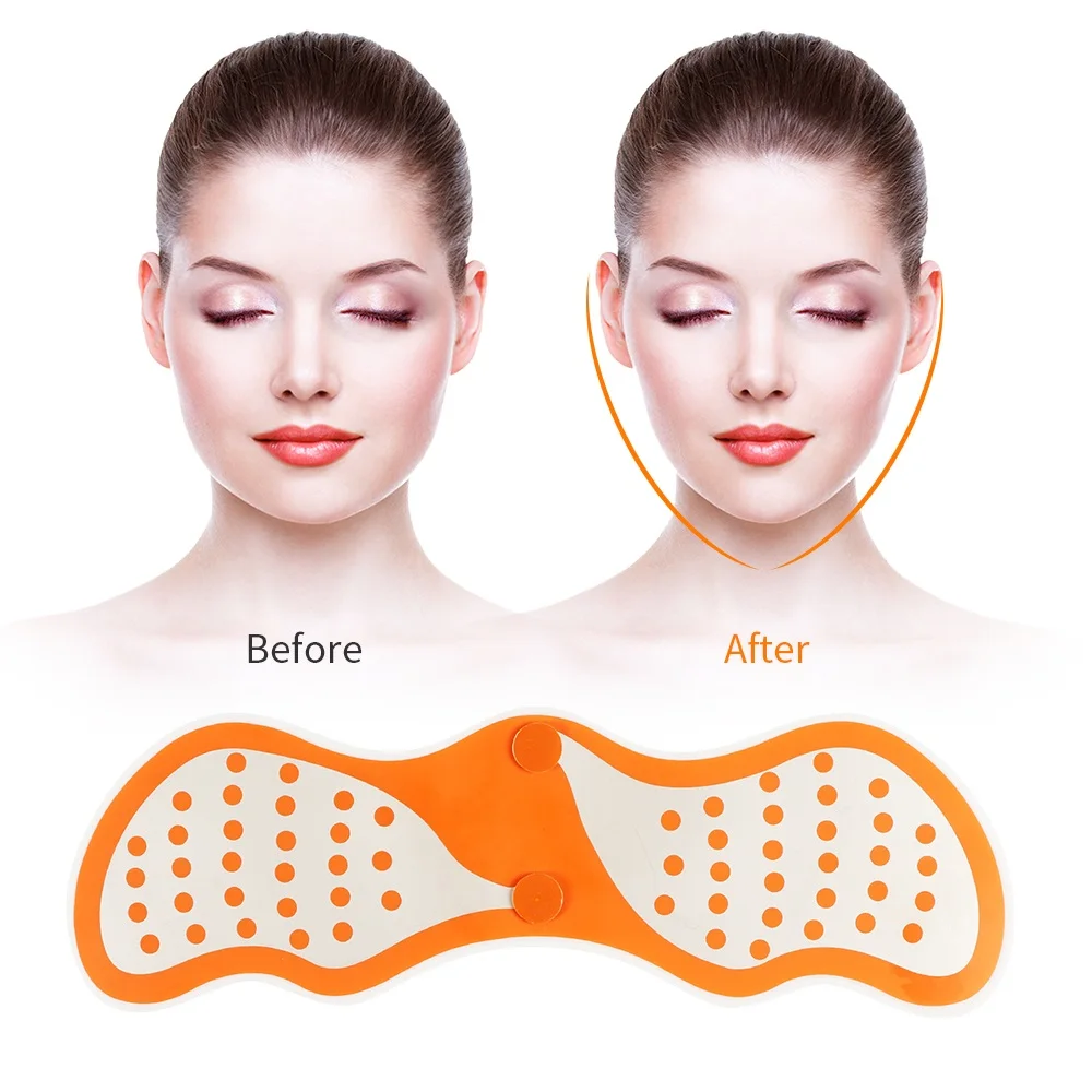 Facial Lifting Massager Double Chin Vface Shape Lift Belt Red Blue Li