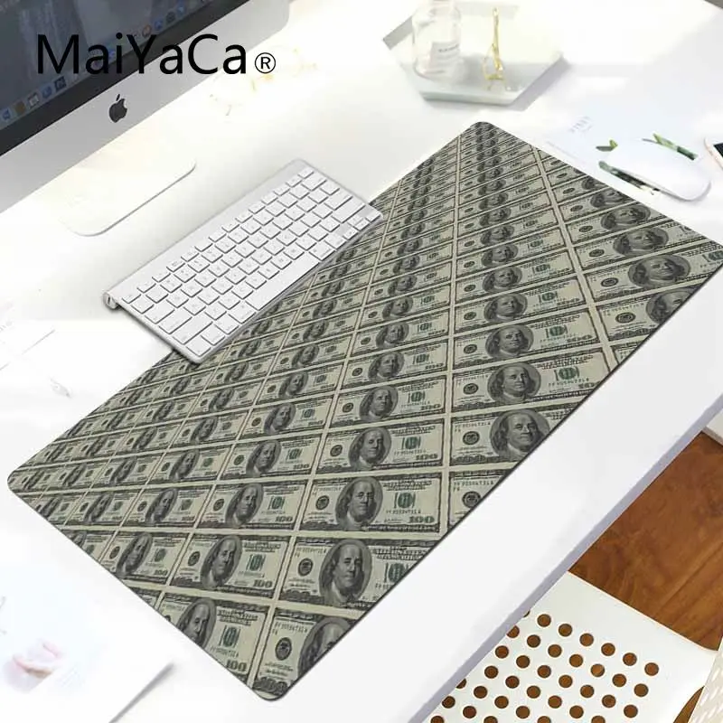 MaiYaCa удобный коврик для мыши с принтом доллара игровой коврик для мыши большой коврик для мыши ПК компьютерный коврик - Цвет: LockEdge 30X90cm