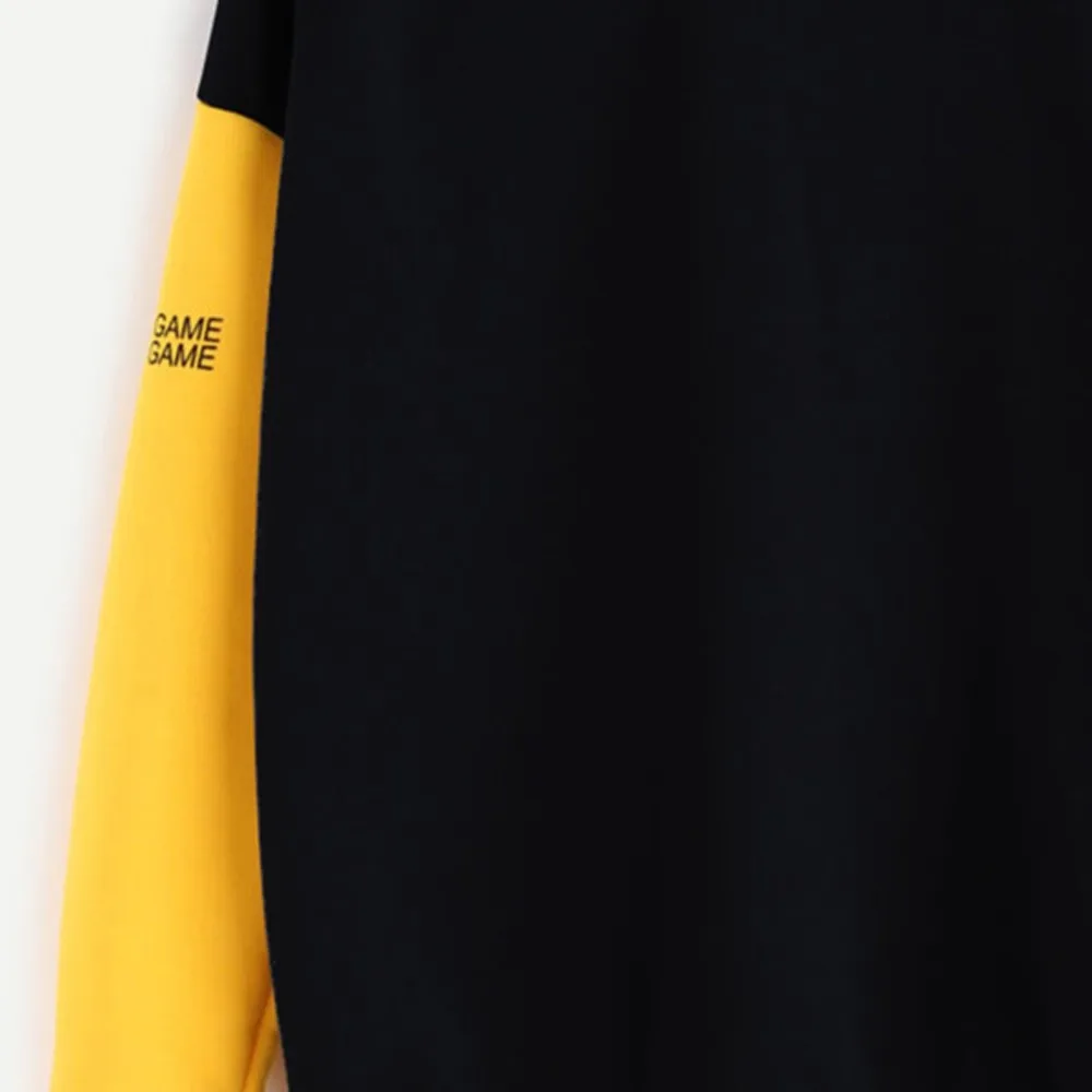 JAYCOSIN Fashion Women Simple Casual Loose Solid Letter Print Sweatshirt Long Sleeve Comfortable Soft Chic Pullover Tops Blouse