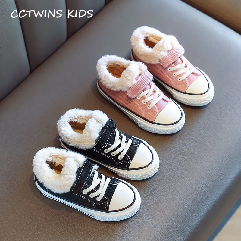 CCTWINS/детская обувь; коллекция года; зимняя модная повседневная обувь для маленьких мальчиков; Брендовые спортивные кроссовки для девочек; теплые кроссовки для малышей; Цвет Черный; FC2711
