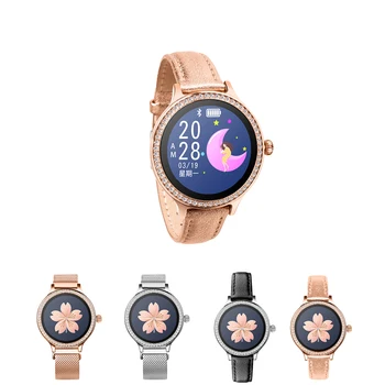 

women Smart Clock Heart Rate Monitor Full Touch Screen luxury watches Bluetooth Message Push Smartwatch for Android/ios gift