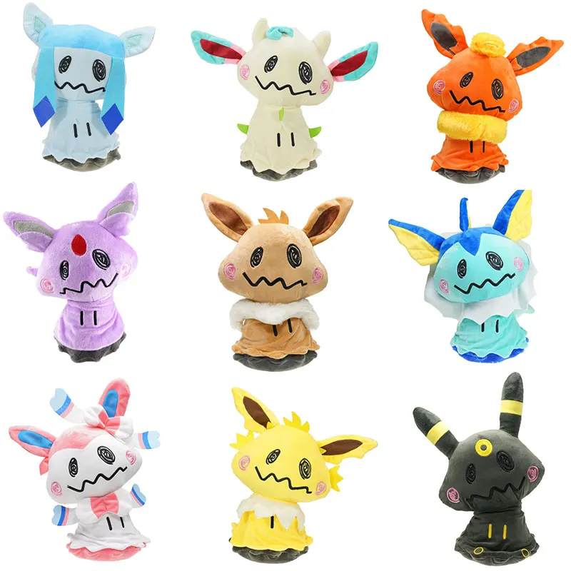 9 шт./партия 20 см Eevee плюшевые куклы игрушки Mimikyu Косплей Sylveon Flareon vaporion Umbreon Glaceon мягкие куклы детские подарки