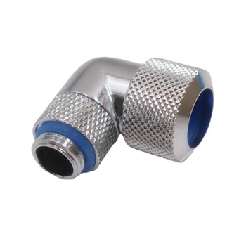 

14mm Hard Tube Connector 90 Degree Rotary Anti Rust Detachable Water Cooling Seal Ring G1/4 Adapters Durable Elbow Twist