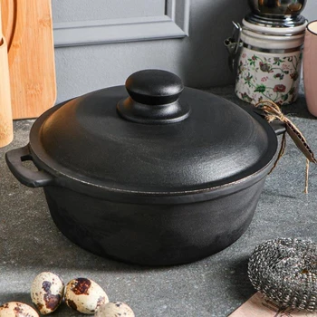 

Cast iron pot, 2 l, aluminum lid, premium set