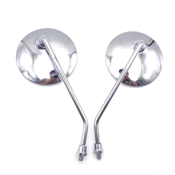 

Chrome Motorcycle Rearview Mirrors Round Side Mirrors Scooter Accessories FOR honda dio af27 dax sh 125 300 super cub supercub