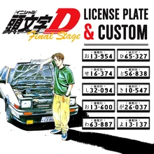 Metal Frame Waterproof Custom InitialD AE86 License Plate for 1:10 Tamiya CC01 Axial Scx10 Traxxas Trx4 RC Crawler Accessories Metal Frame Waterproof Custom InitialD AE86 License Plate for 1:10 Tamiya CC01 Axial Scx10 Traxxas Trx4 RC Crawler Accessories