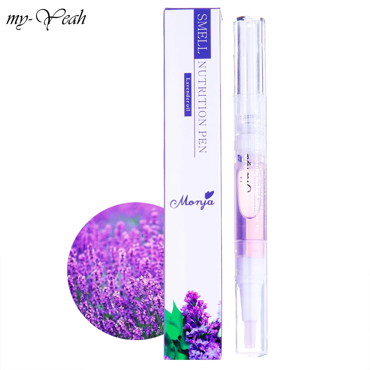 lavender My-Yeah 10 стилей фруктовый цветок Запах для маникюра питательное масло пальчиковые ножницы для педикюра смягчить мертвой кожи ремонт маникюр уход - Цвет: lavender