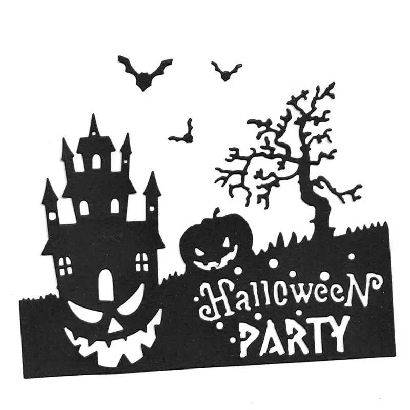 

2019 Halloween Pumpkin Tree Metal Cutting Dies Stencil DIY Scrapbooking Album Stamp Paper Card Embossing Crafts Decor
