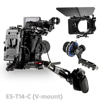

Tilta ES-T14-C FS5 Rig Kit Camera Rig FF-T03 follow focus 4*4 matte box Baseplate Extension armV-lock For SONY FS5 camera