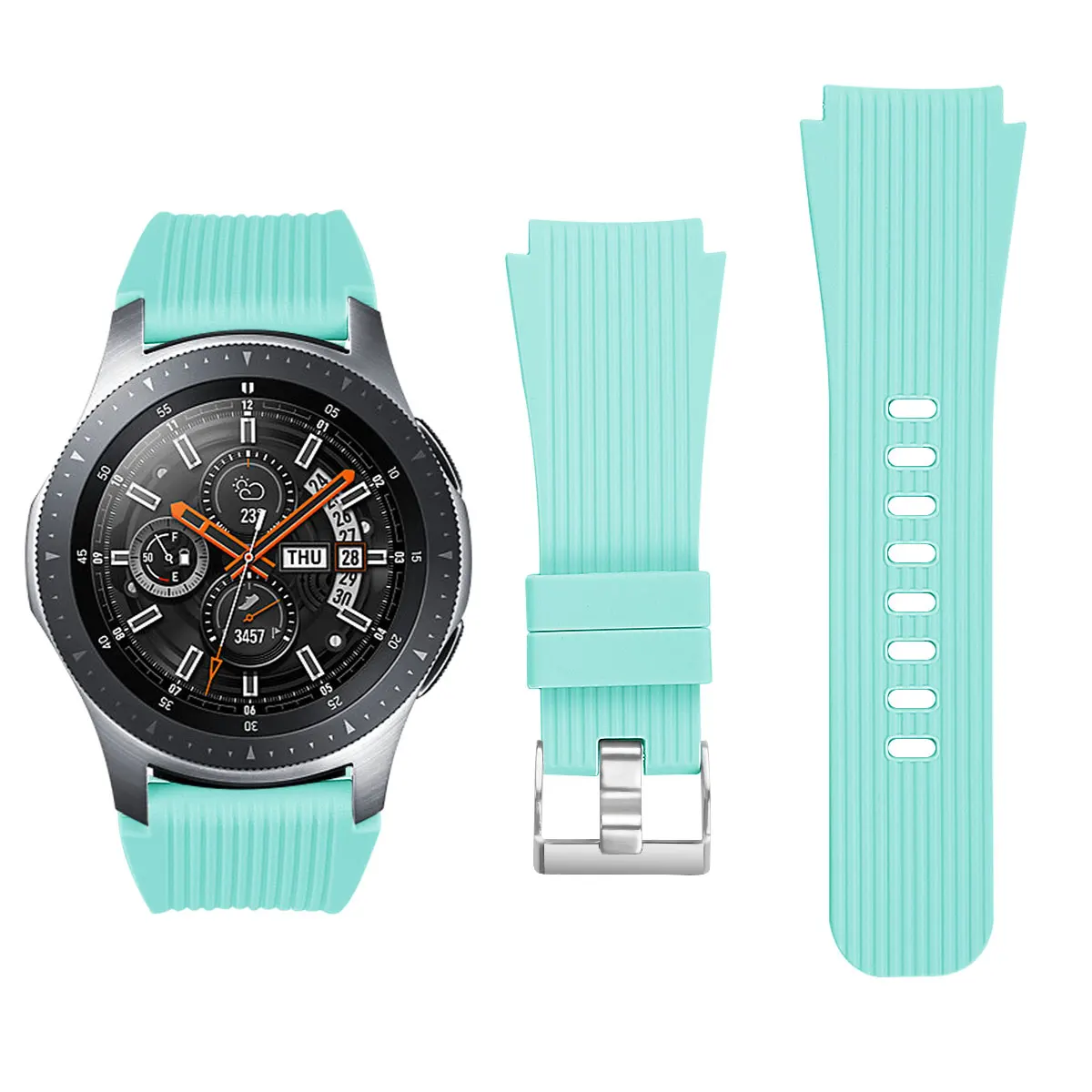 46 мм силиконовый ремешок для часов samsung Galaxy Watch спортивный браслет ремешок для samsung браслет для умных часов мода - Цвет: 7