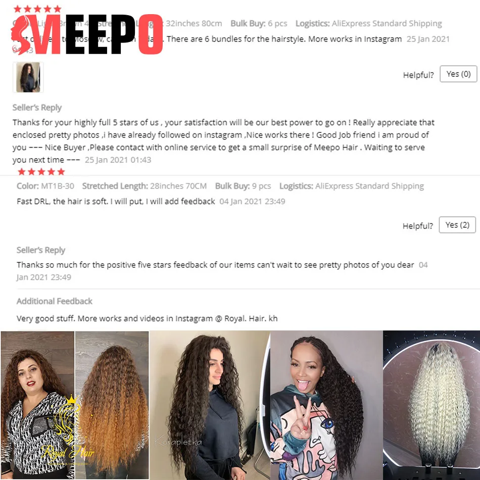 Meepo Afro Kinky Curly Synthetic Hair Bundles 70cm Super Long Curls Full Head Pure Blonde Weave Ombre Hair Extensions