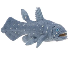 Пластик 5 дюймов Coelacanth рыбы модель Фигурка Детская обучающая игрушка Коллекционная морские животные Latimeria Фигурки игрушки домашний декор