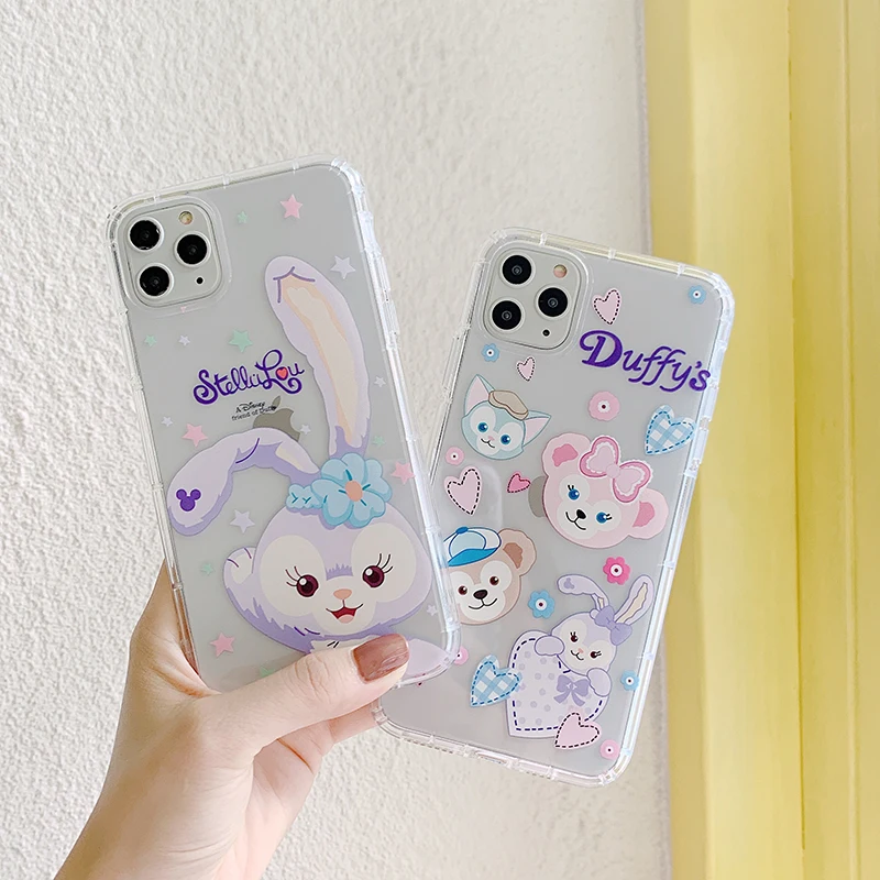 Милый мультяшный фиолетовый чехол для телефона с кроликом для iPhone 11 X XR Xs Max 8 7 Plus 11 Pro Max Ультратонкий Мягкий ТПУ чехол-накладка