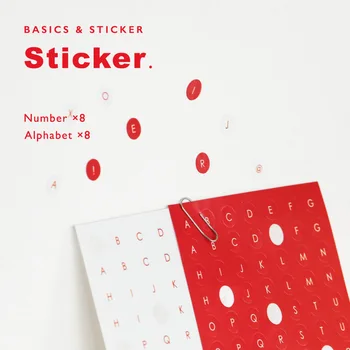 

16 Sheets Alphabet Number Travel Stickers Decorative Round Paper Stickers Planner DIY Ablum Diary Scrapbooking Stationary Stick