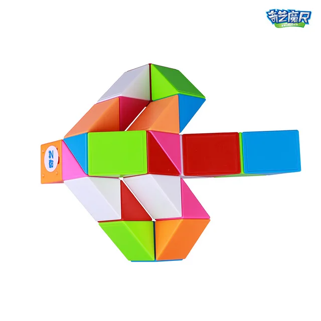 Qiyi Magic Snake Ruler Magic Puzzle 24/36/60/72 Speed Antistress Cube Twist Snake Folding Educational Toy for kids Magic Cube 6