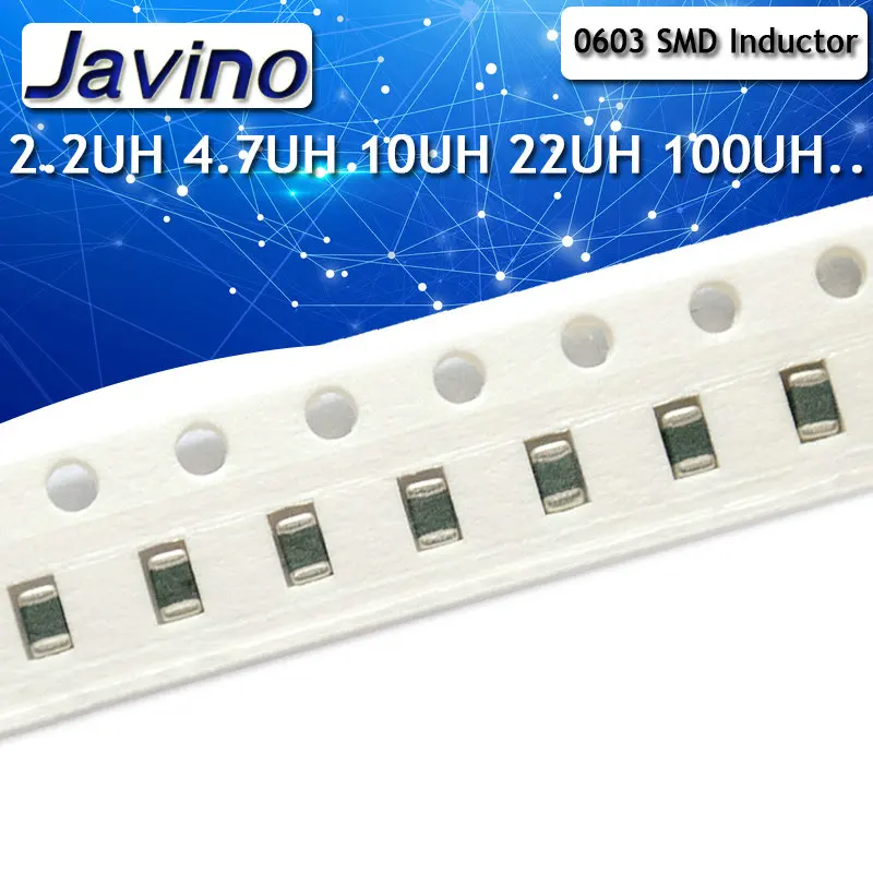Индуктор для стека SMD 0603 50 шт. 47nh 100nh 1uh 2.2uh 4.7uh 10uh 22uh 100uh 10|Индукторы| |