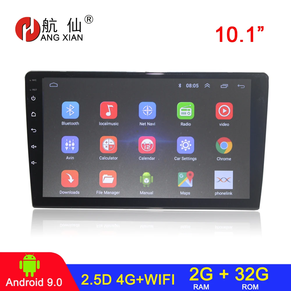 Повесить XIAN 2 din автомагнитола Универсальный android 9,0 автомобильный dvd плеер с gps-навигатором автомобильный аудио стерео 4G wifi авто радио 2G 32G - Цвет: 10 4G 2G 32G