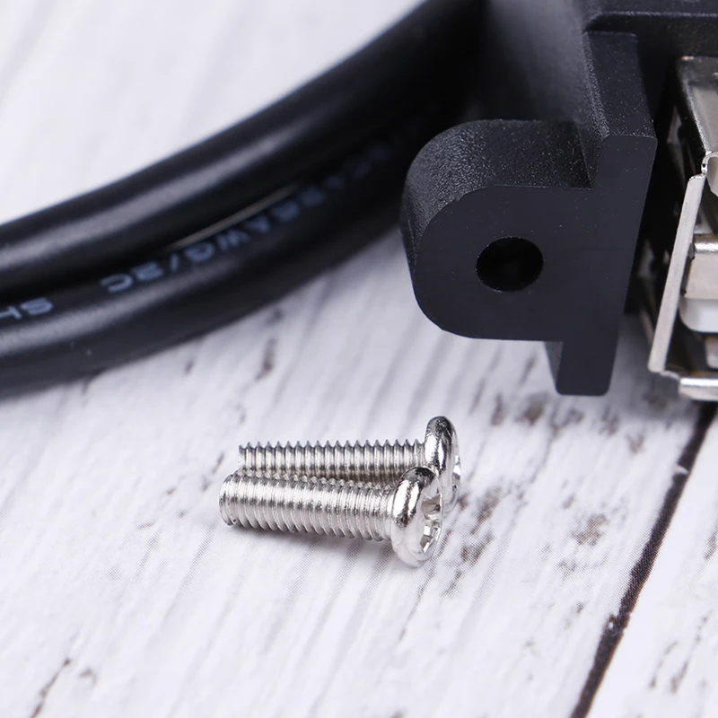 1 шт. 50 см двойной USB 2,0 кабель-удлинитель Профессиональный 1 гнездо панель крепление к 2 USB Мужской кабель-удлинитель