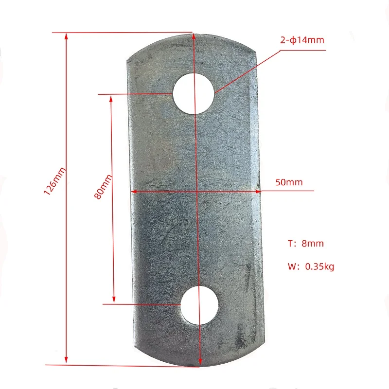 Trailer 50mm Hanger Front Rear double Eye Slipper Bolt Nut Kit Leaf Spring Caravan