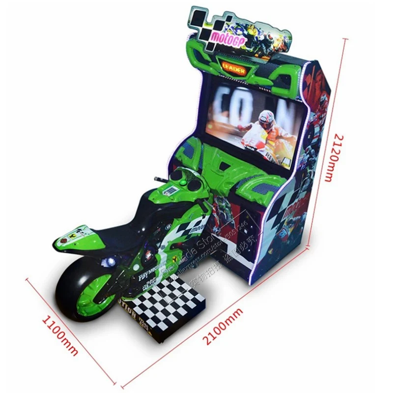 China Supplier GP Motorbike Coin Operated Amusement Moto Simulator Arcade Games Adults Drive Motorcycle Car Racing Game Machine