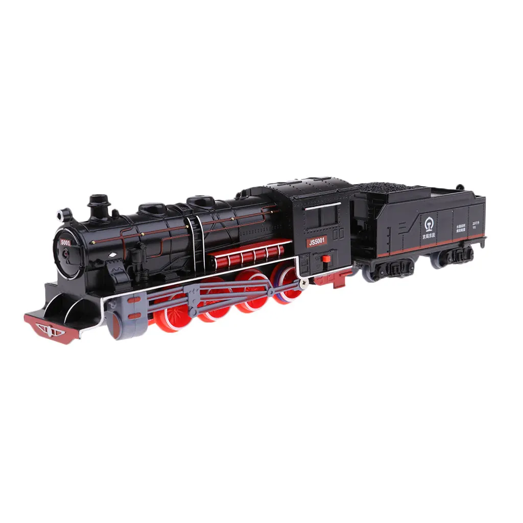 Children Toy Chinese Steam Locomotive Model Coal Cars Model Accessories