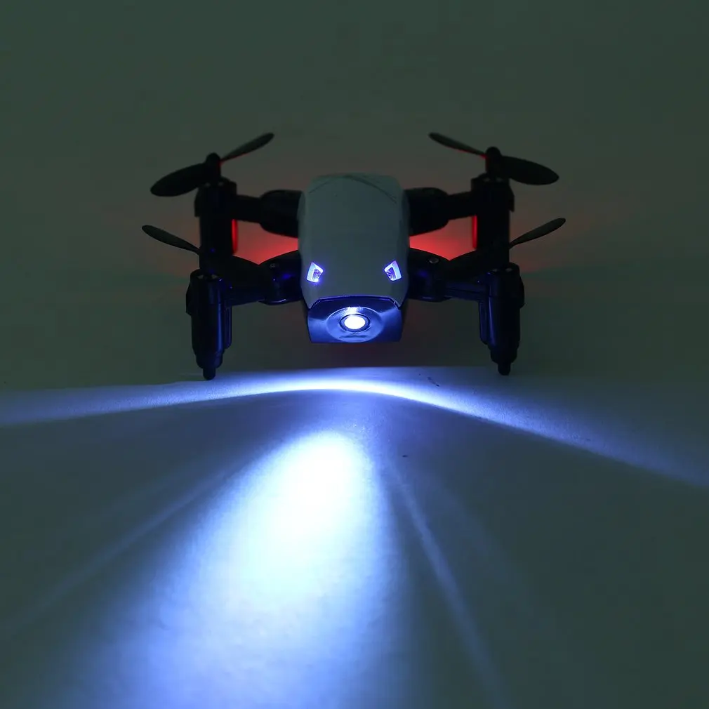 2,4 г мини Дрон S9 без Вертолет камеры складные дроны удержание высоты RC Квадрокоптер Безголовый H/L переключатель скорости Дрон со светом