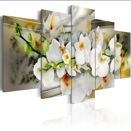 

GATYZTORY 5D DIY Full Square Diamond Painting Orchid Multi-picture Combination Embroidery Cross Stitch Mosaic Decor