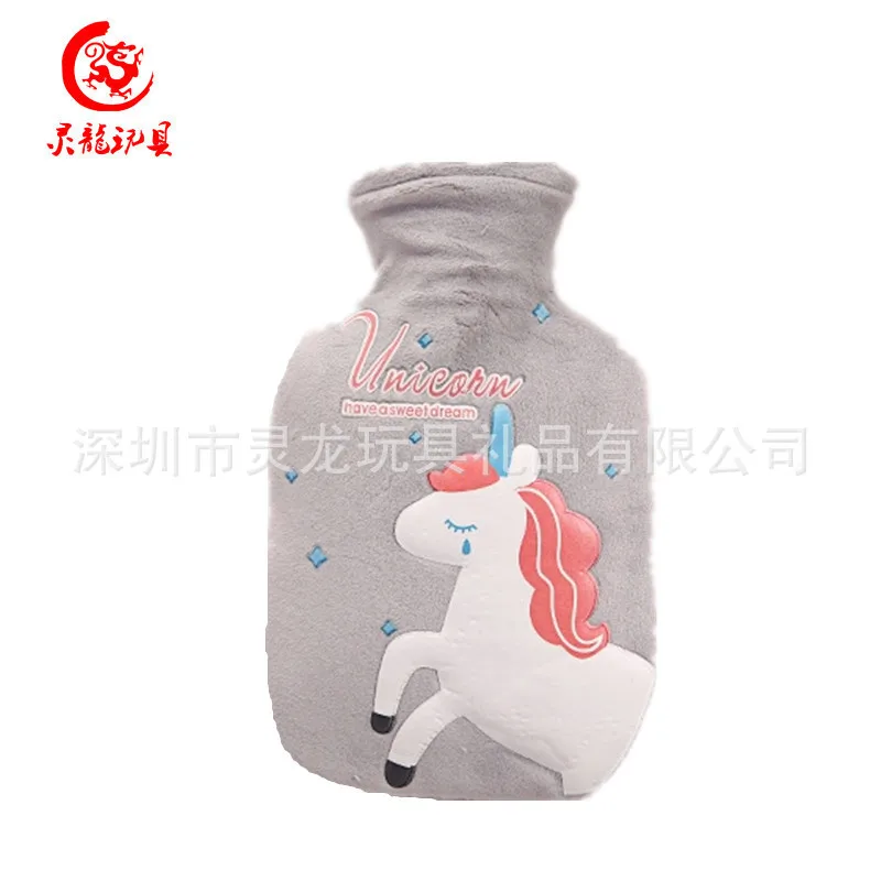 Guangdong заказной Кролик Мех горячей воды мешок крышка мультфильм розовый вышитый поросенок горячей воды мешок чехол предприятие подарок