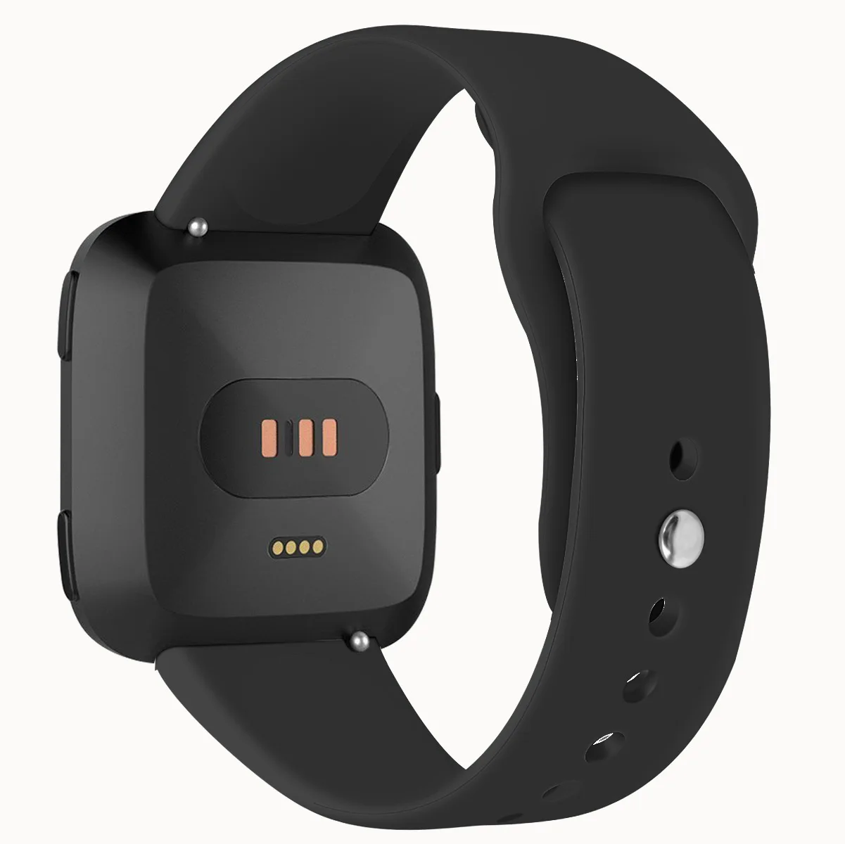 SHELKEE Сменные умные наручные часы ремешок для Fitbit Versa Смарт часы сплошной цвет обратная пряжка силиконовый ремешок