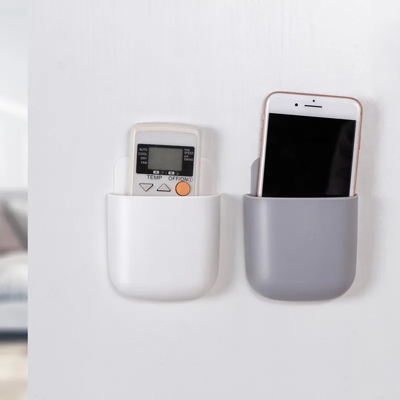 Stand-Container Organizer Plug-Holder Storage-Case Remote-Control-Storage-Box Wall-Mounted