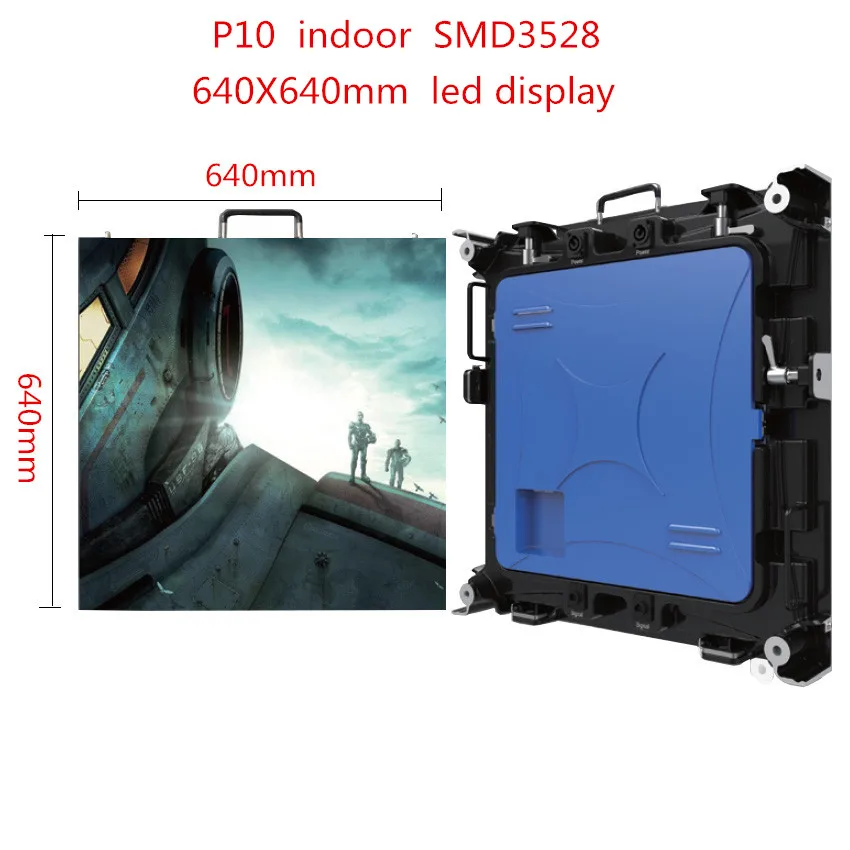 

Indoor led large screen P10 640X640mm aluminium die casting cabinet rental led panel, led wall display