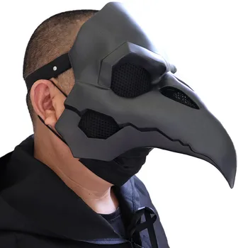 

2020 Hot Halloween Plague Doctor Masks Punk Retro Long Nose Birds Beak Crow Beak Doctor Mask Party Cosplay Ball Costume Props