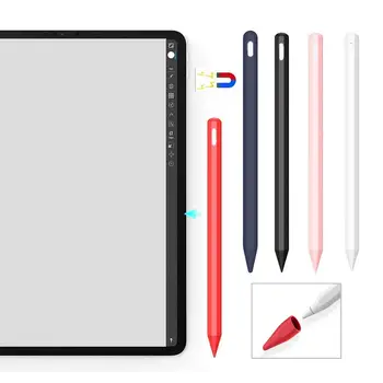 

Non-Slip Stylus Pen Case Soft Silicone Stylus Pen Case for Apple Pencil 2 Protective Cases Tablet Touch Screen Pen Cover