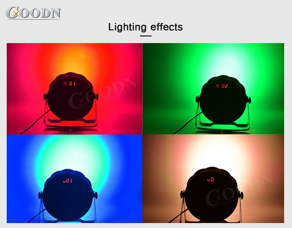 Светодиодный светильник Par может 54x3 Вт RGB полноцветный dmx контроль с 7 каналами сценический светильник для DJ светильник ing