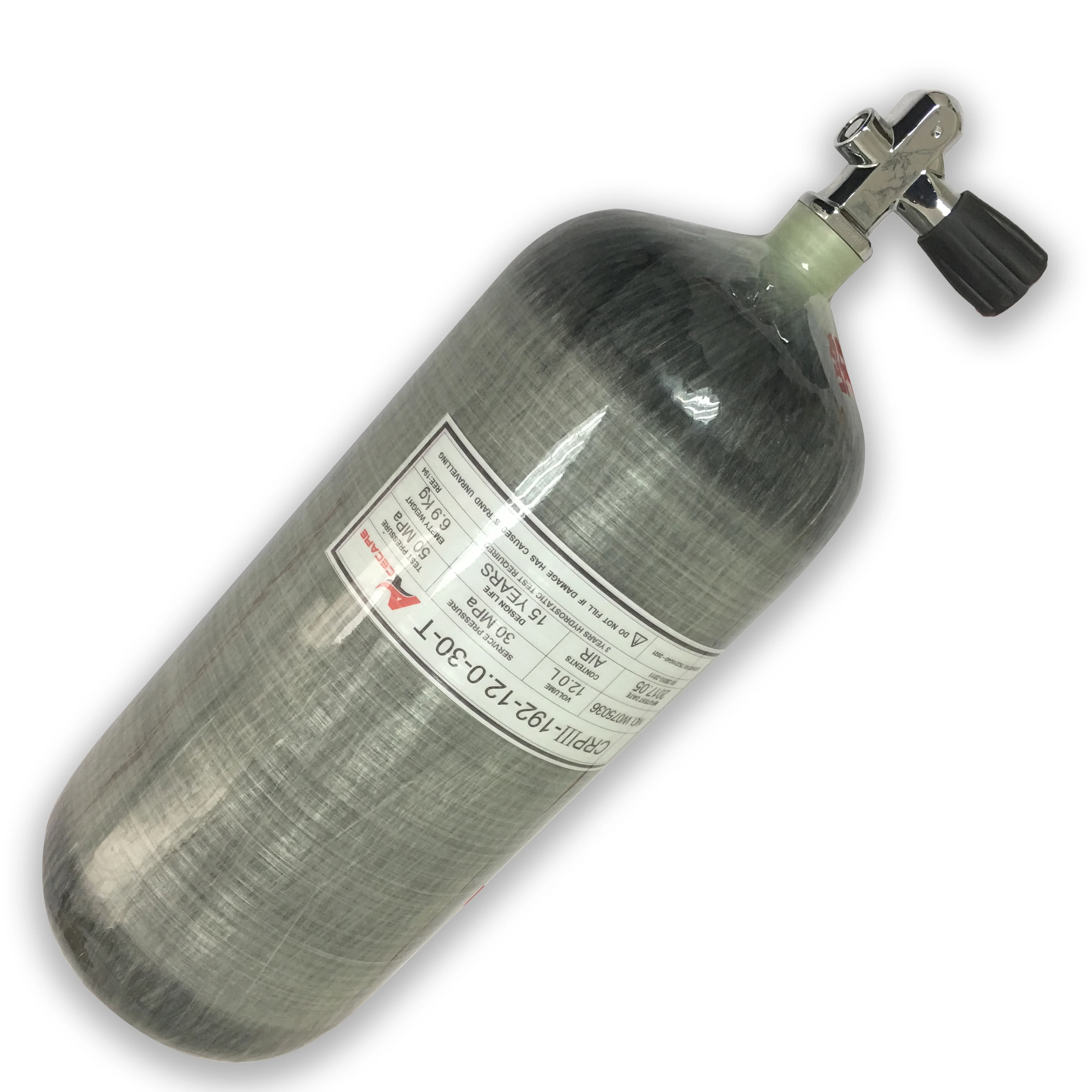 AC31251 Hpa Air 12L High Pressure Ce Cylinder 30Mpa Cylinders For Diving Underwater Gun 4500Psi