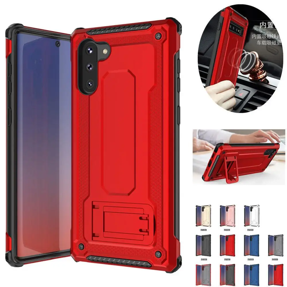 

For Samsung Galaxy Note 10+ 5G S10 S10E S9 S8 Plus S7 Edge Case Kickstand Magnetic Cover For Samsung A6 A8 Plus J4 J6 Plus 2018