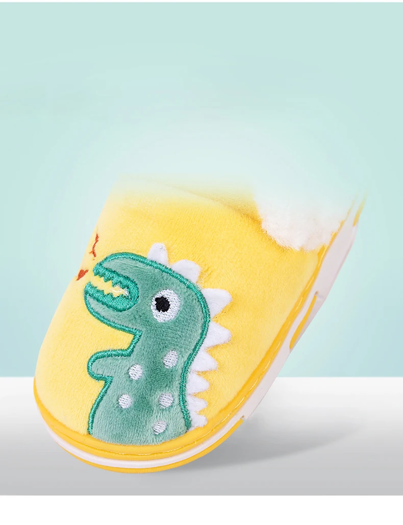 Kids Slippers Cute Cartoon Thickening Warm Indoor Shoes Children cCotton Shoes Kids Home Slippers Warm Winter Children Slipper