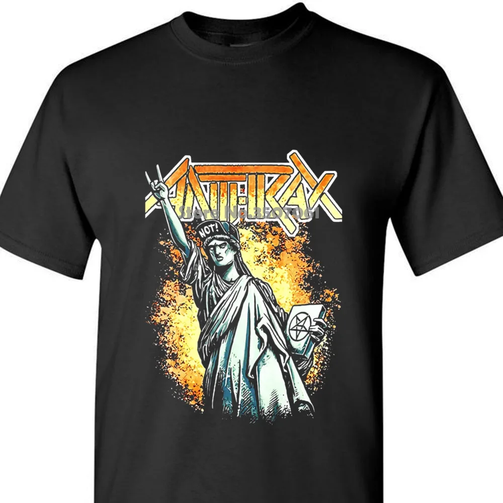 Anthrax V2, трэш-метал-группа, Джои белладонна, плакат Футболка (черный) S-5xl