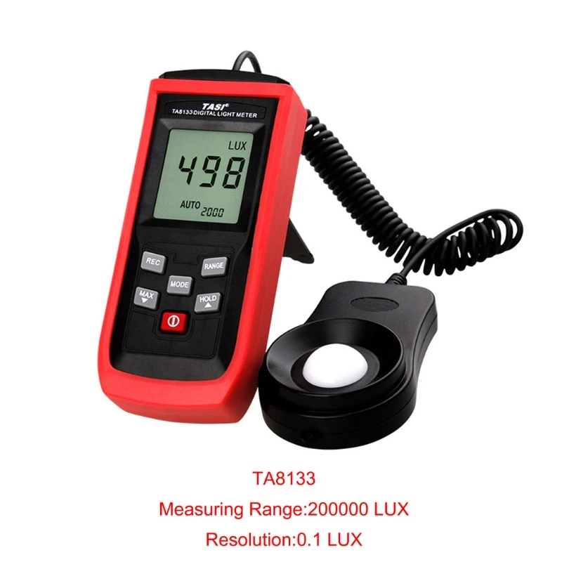 TA8133 Digital Luxmeter illuminance Light Meter 200000Lux Lux/FC illuminometer