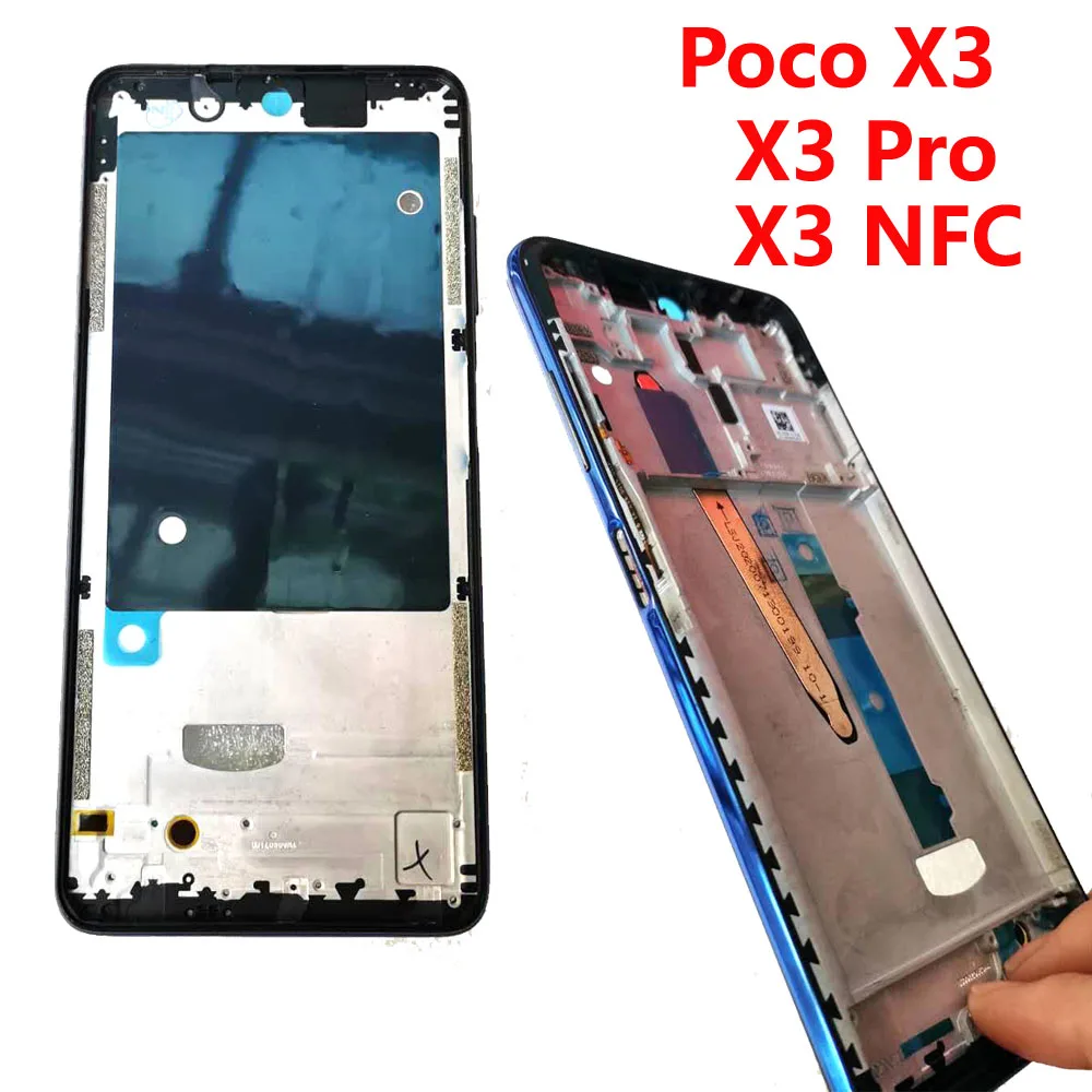 Оригинал для Xiaomi Poco X3 NFC средняя рамка пластина корпус ободок Pro Лицевая панель LCD