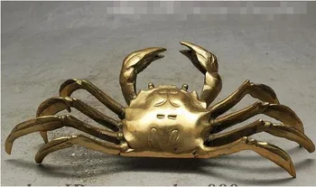 

YM 308 Chinese FengShui Brass Eight Legs Crab Auspicious Decorate Animal Statue