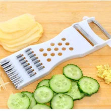 Fatiador de salada pepino, ralador triturador de frutas, cenoura, cortador, ralador moderno para cozinha de família, ferramenta multifuncional