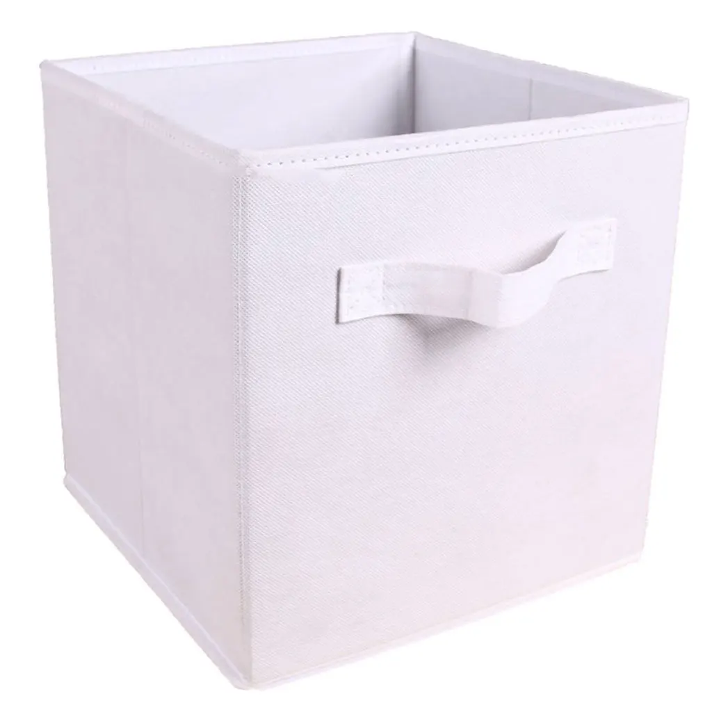 

MagiDeal Cube Storage Basket Fabric Organizer Box Bin Open Hamper Shelf Storage Basket Storage Organizer Box Cube Storage Basket