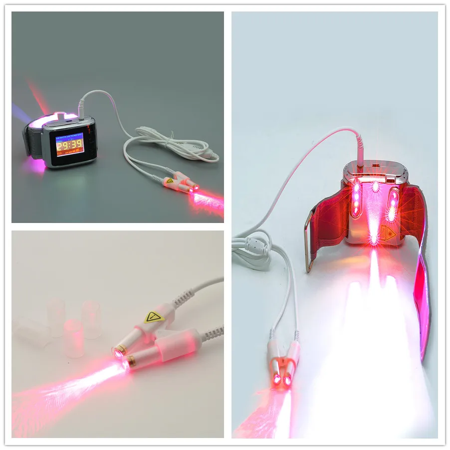 Красные синие и желтые лазерные часы для лечения диабета хронический ринит