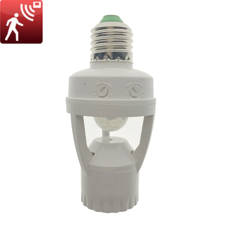

E27 Plug 360 Degree PIR Induction Motion Sensor Infrared Motion Detection Sensor Light Bulb Socket Switch Base Holder AC110-220V